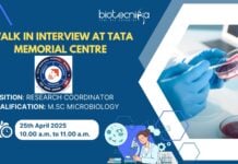 Walk-in Interview at Tata Memorial Centre