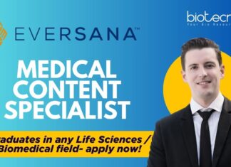 Medical Content Specialist at Eversana, Graduates in any Life Sciences Biomedical field- apply now!