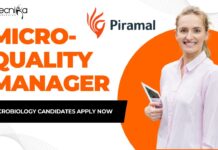Micro- Quality Manager at Piramal Pharma Limited, Microbiology candidates Apply Now