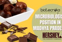 Join Hershey India as a Microbiologist – Apply Now! Microbiologist Position at Hershey India Mandideep_ - Apply Now!
