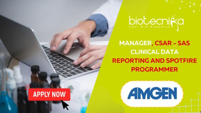 SAS & Spotfire Programmer - Clinical Data Role at Amgen
