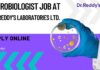 Microbiologist Job at Dr. Reddy’s Laboratories Ltd.
