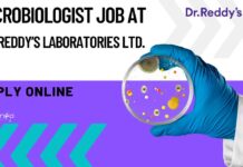 Microbiologist Job at Dr. Reddy’s Laboratories Ltd.