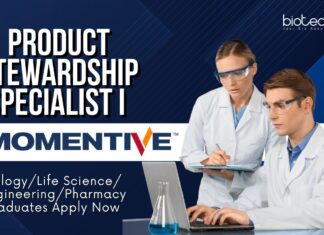 Momentive Hiring: Apply Now For Product Stewardship Specialist Position Momentive Product Stewardship Specialist I -BiologyLife ScienceEngineeringPharmacy Graduates Apply Now