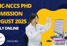BRIC-NCCS Pune PhD Admissions August 2025