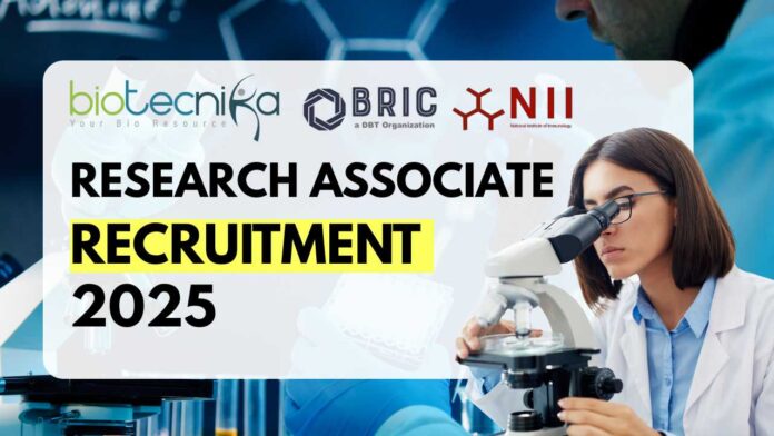 NII Research Associate Recruitment 2025 Apply Now!