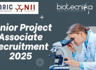 NII Senior Project Associate Recruitment 2025