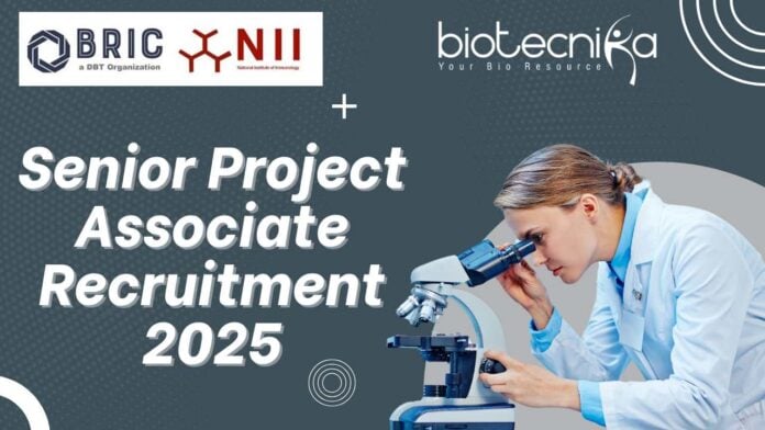 NII Senior Project Associate Recruitment 2025