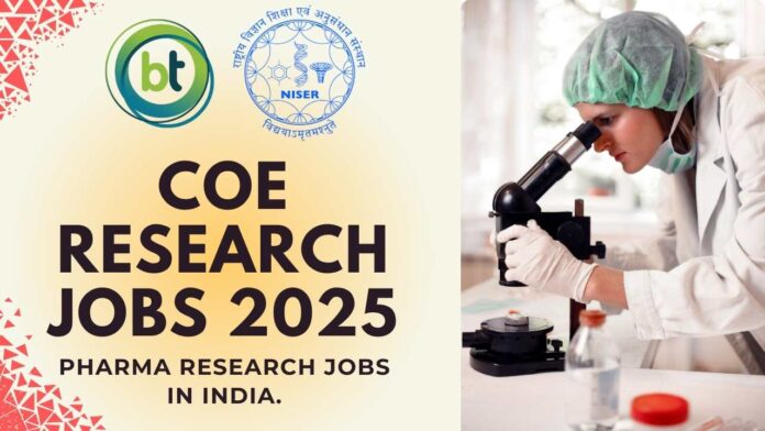NIPER Hajipur CoE Research Jobs 2025 – Apply Now