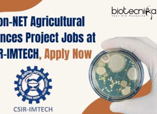 Non-NET Agricultural Sciences Project Jobs at CSIR-IMTECH, Apply Now Non-NET Agricultural Sciences Project Jobs at CSIR-IMTECH, Apply Now