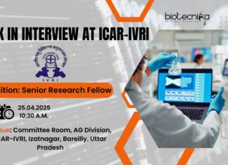 Walk in Interview at ICAR
