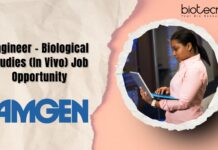 Biological Studies Engineer In-vivo – Apply Now at Amgen Engineer – Biological Studies (In Vivo) Job Opportunity