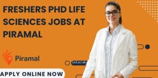 Freshers PhD Life Sciences Jobs at Piramal -
