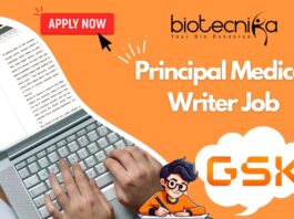 Principal Medical Writer Job - at GSK