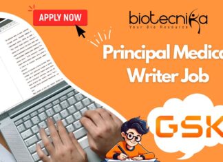 Principal Medical Writer Job - at GSK
