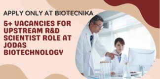 Upstream R&D Scientist Job at Jodas Biotechnology