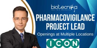 Pharmacovigilance Project Lead at ICON plc Clinical Research Jobs In India - Apply Now!!