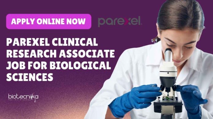 Parexel CRA Jobs For Biological Sciences