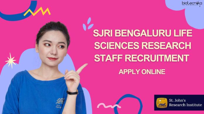 SJRI Life Sciences Research Staff Recruitment