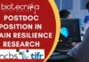 Postdoc Position at NCBS-TIFR | Biological Sciences Apply Now! Postdoc Position in Brain Resilience Research NCBS-TIFR Hiring Postdoc in Bangalore Apply Now!!
