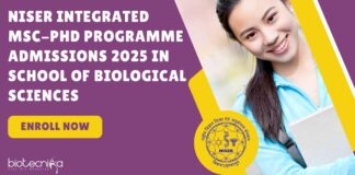NISER Integrated MSc-PhD 2025