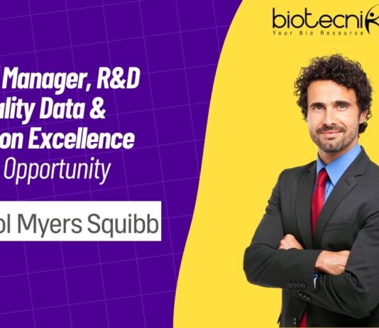 Senior Manager, R&D Quality Data & Decision Excellence Job Opportunity
