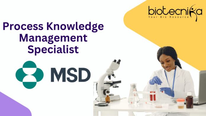 MSD Life Sciences Specialist Job Opening - Apply Now
