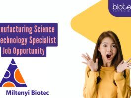 Manufacturing Science & Technology Specialist Job Opportunity