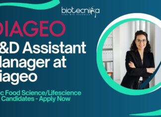 R&D Assistant Manager at Diageo, MSc Food Science Candidates Apply Now R&D Assistant Manager at Diageo, MSc Food ScienceLifescience Candidates - Apply Now