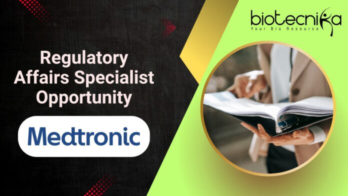 Regulatory Affairs Specialist Opportunity