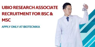 UBIO Research Associate Recruitment