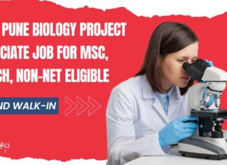 IISER Pune Biology Project Associate Job