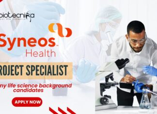 Syneos Health Lifescience Job as a Project Specialist - Apply Now!
