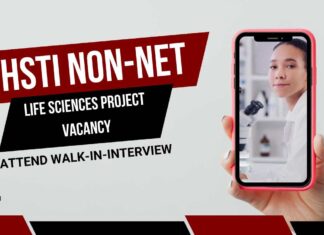 THSTI Non-NET Life Sciences Project Vacancy