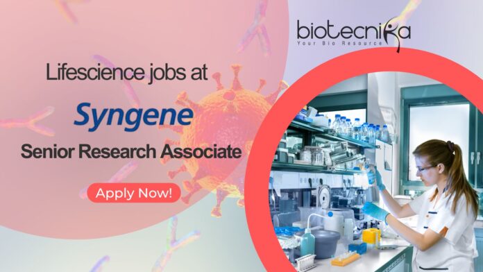 Syngene Immunology Research Jobs - Apply Online