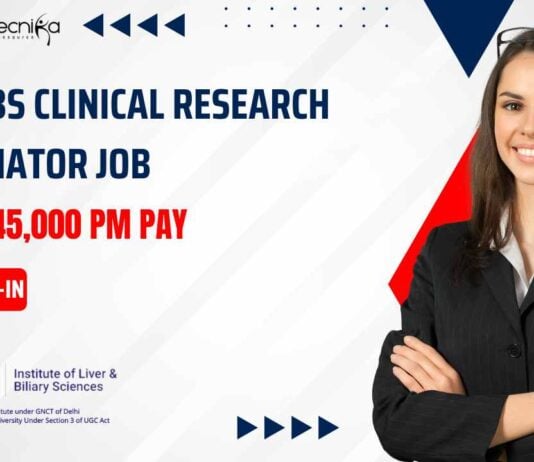 Govt ILBS Clinical Research Job With Rs. 45,000 pm Pay