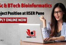 Bioinformatics Project Position at IISER Pune