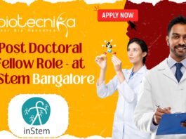 Post Doctoral Fellow Role - at inStem Bangalore