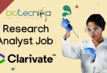 Research Analyst at Clarivate (Hybrid) – Apply Now! Research Analyst Job at Clarivate Hybrid Role in Bangalore, India