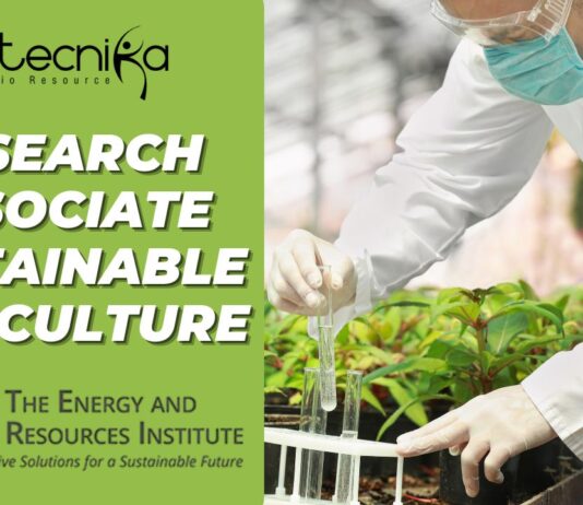 Research Associate – Sustainable Agriculture | TERI Job Opening 2025