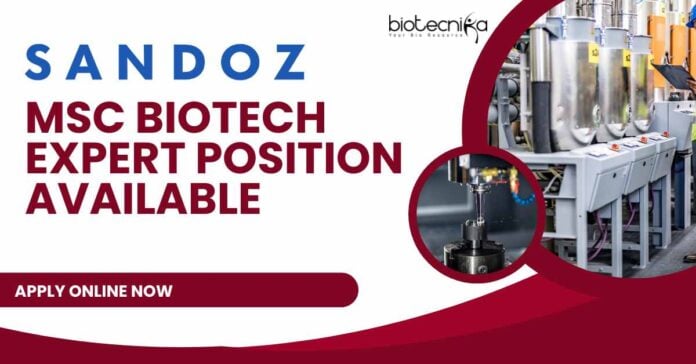 Sandoz MSc Biotech Expert Position