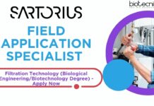 Sartorius Field Application Specialist Job – Apply Now Sartorius - Field Application Specialist - Filtration Technology (Biological EngineeringBiotechnology Degree) - Apply Now
