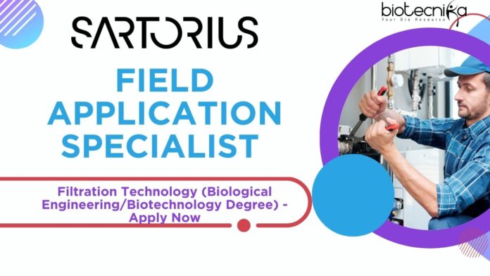 Sartorius - Field Application Specialist - Filtration Technology (Biological EngineeringBiotechnology Degree) - Apply Now