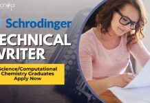 Schrödinger: Technical Writer – Biochem/Biophysics Apply Now Schrödinger Technical Writer - ScienceComputational Chemistry Graduates Apply Now