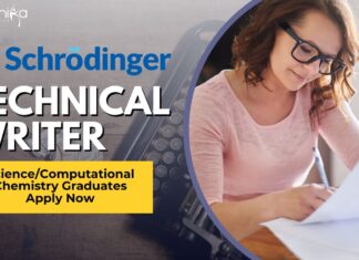 Schrödinger Technical Writer - ScienceComputational Chemistry Graduates Apply Now