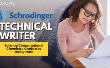 Schrödinger Technical Writer - ScienceComputational Chemistry Graduates Apply Now