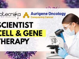 Scientist – Cell & Gene Therapy Position at Aurigene Oncology