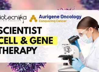 Scientist – Cell & Gene Therapy Position at Aurigene Oncology