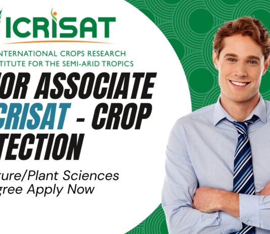 Senior Associate at ICRISAT - Crop Protection, AgriculturePlant Sciences Degree Apply Now