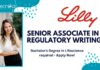 Senior Associate at Lilly, Bachelor’s Degree in Lifescience required- Apply Now! Senior Associate at Lilly, Bachelor's Degree in Lifescience required- Apply Now!